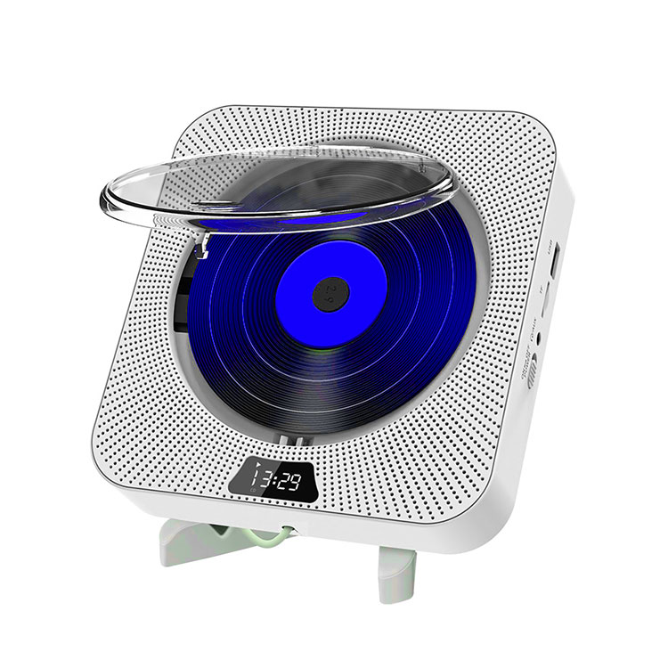 How can I maintain and prevent damage to a portable CD player that's been stored for an extended period of time?